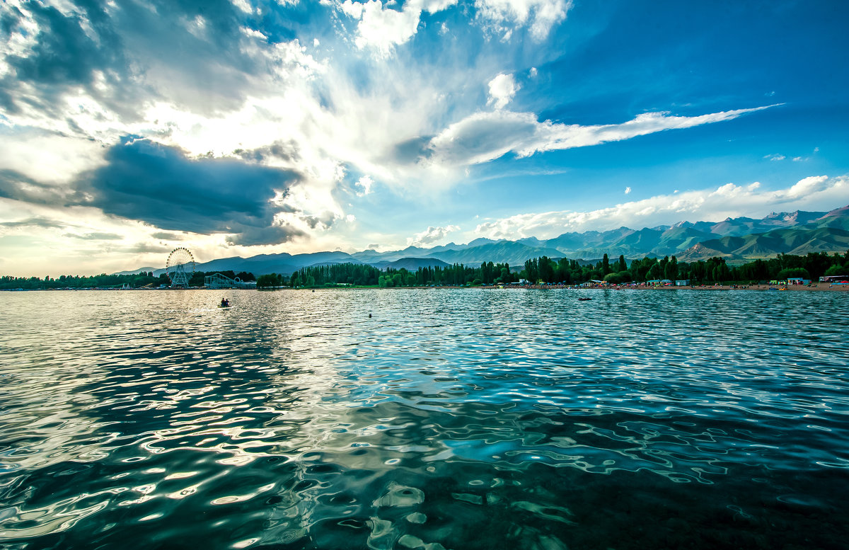 Recreation in Lake issik-kul